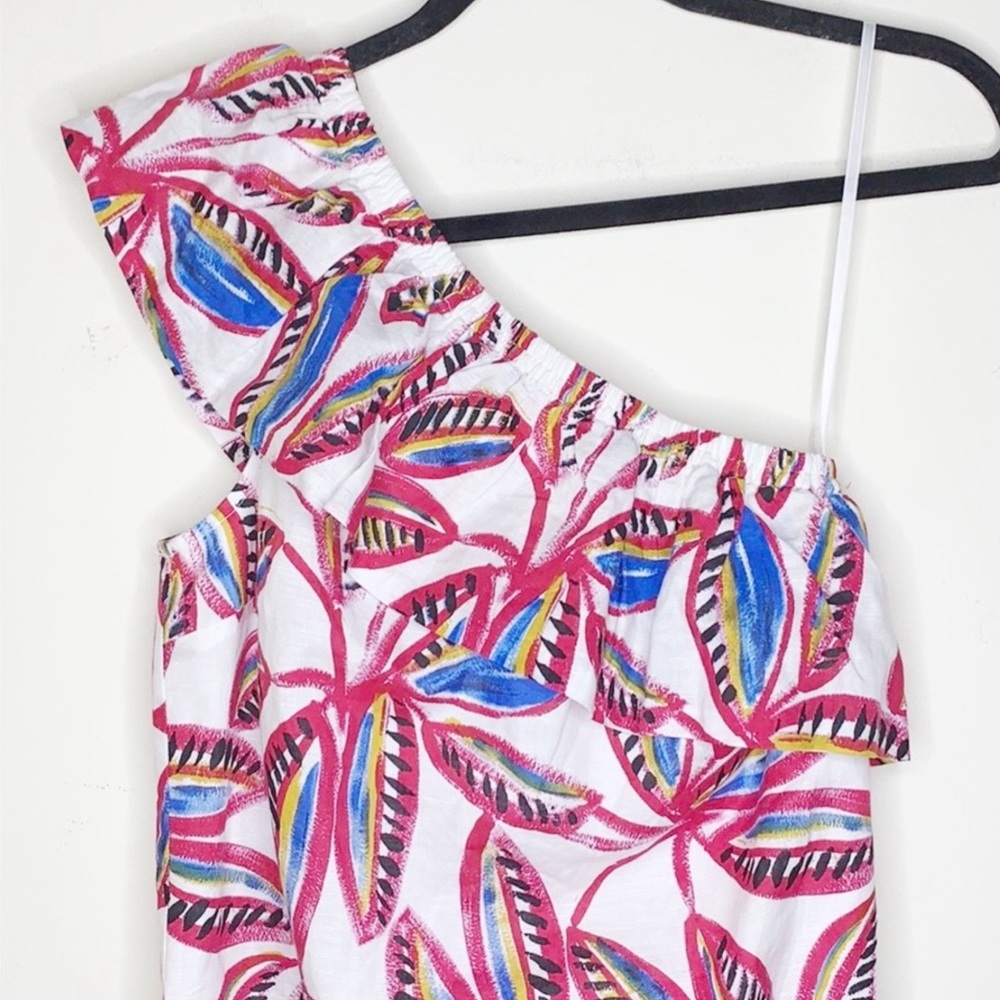 J.Crew One Shoulder Printed Dress - Picture 3 of 10